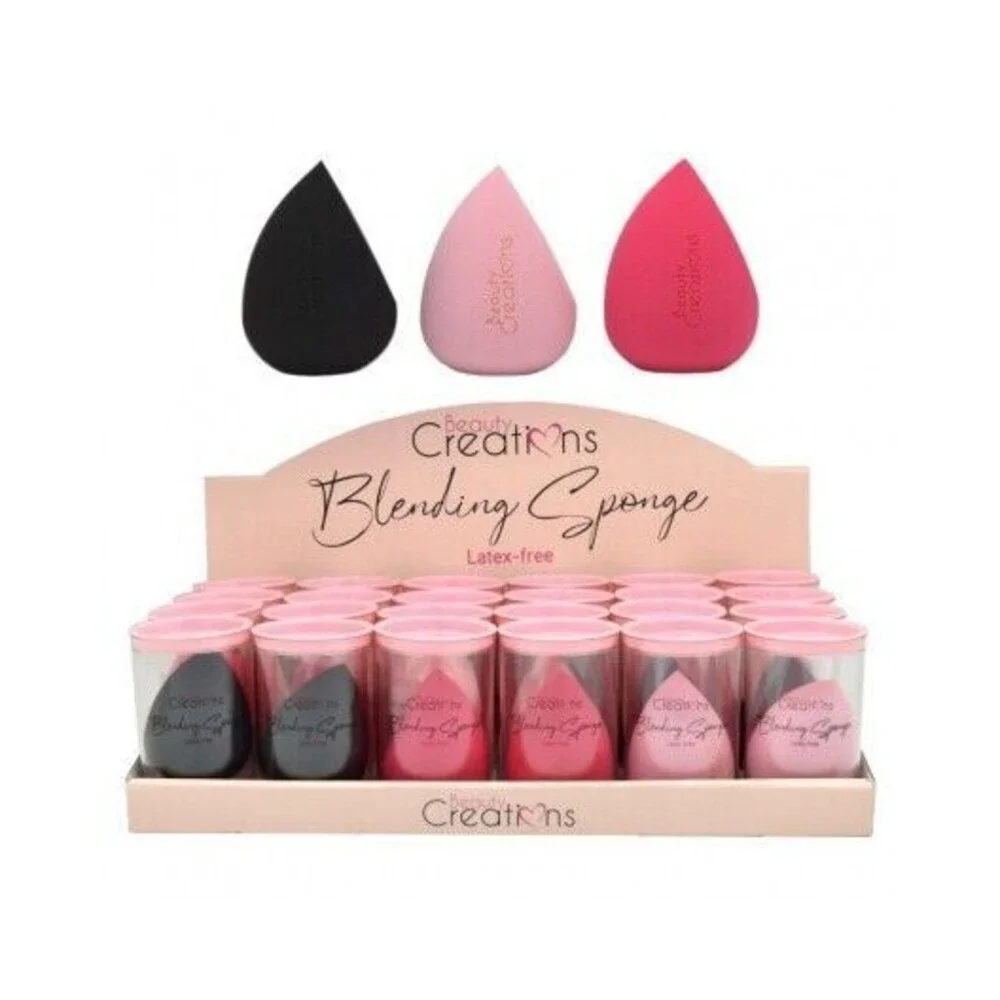 3pc Beauty Creations FLAWLESS STAY (Full Size) BLENDING SPONGES (Latex Free) NEW